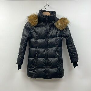 Girl's SAM S13 Duvet Down Puffer Coat Softshell Winter Jacket Black